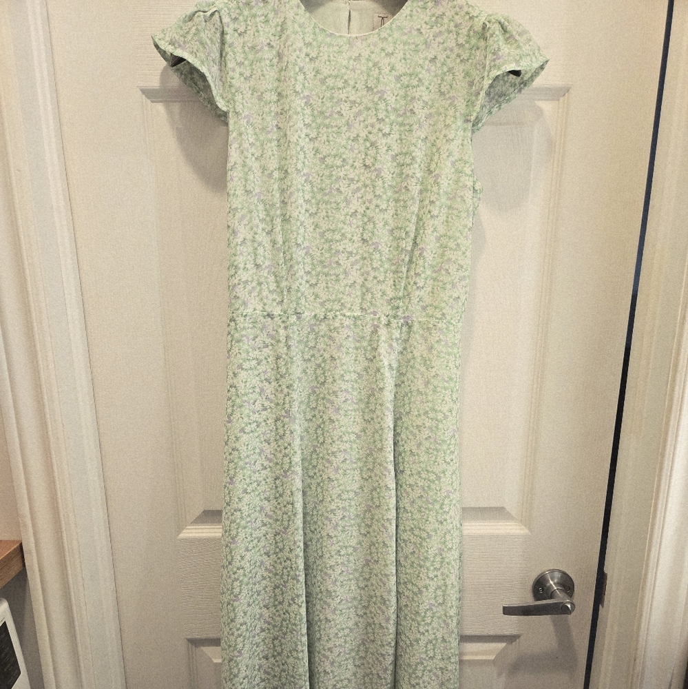 Tristan Green Midi Dress